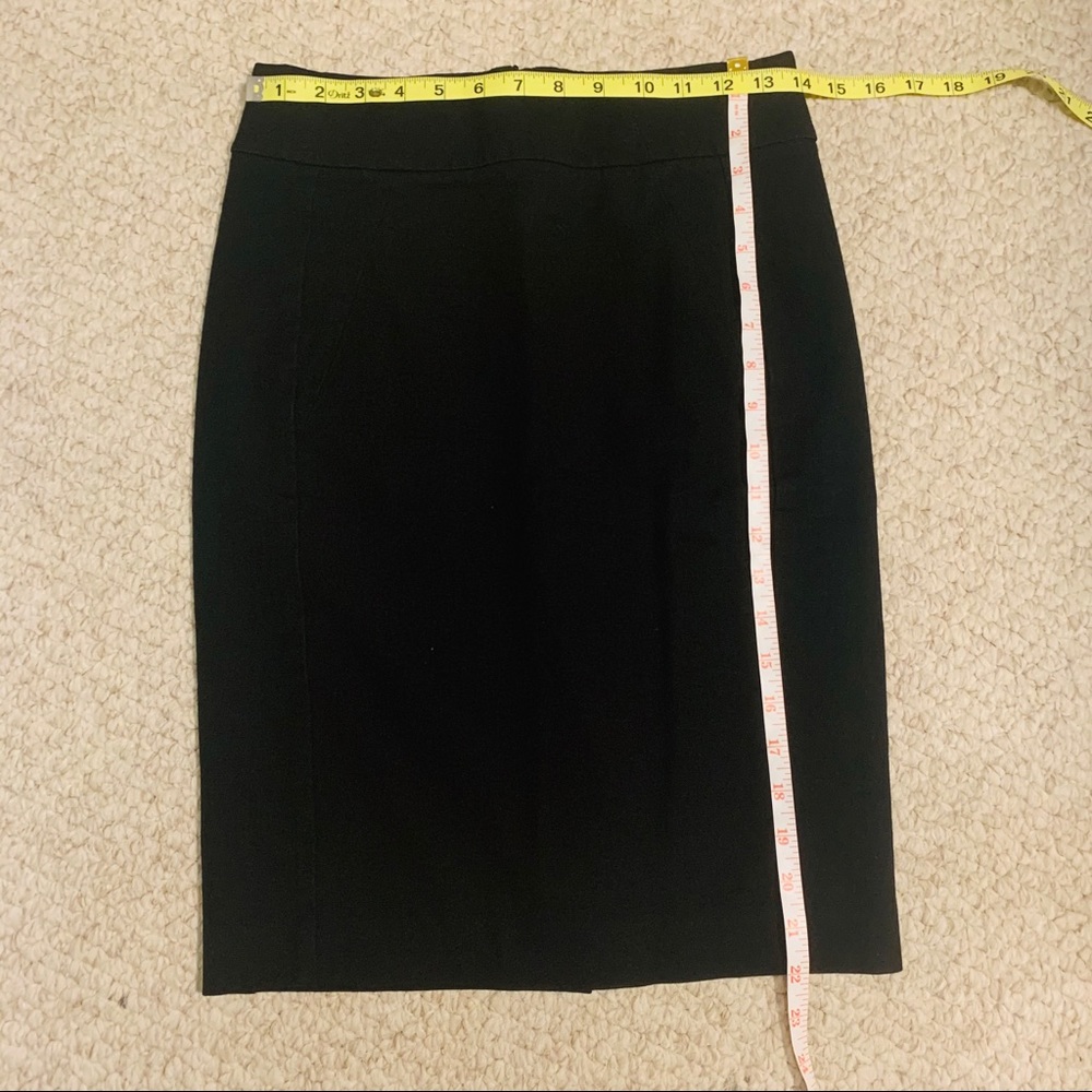 Ann Taylor black straight pencil skirt - Picture 3 of 7